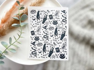 Halloween Themed Water Transfer | Magic Transfer | Water Soluble Image Transfer for Polymer Clay